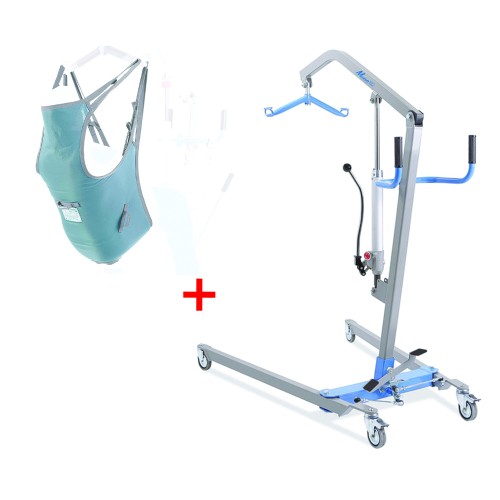 Lifters and verticalizers - Muevo P 180kg Hydraulic Patient Lift Disabled Lift + Harness