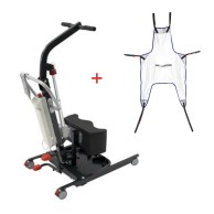 Front Verticalizing Lift With Large Lumbar Harness