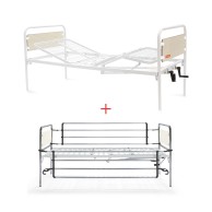 Orthopedic Hospital Bed For The Disabled With 2 Cranks And Folding Sides
