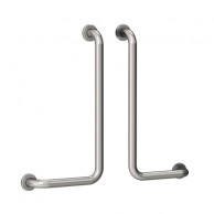 90° Right Angle Wall Handle 30x60cm Polished Stainless Steel