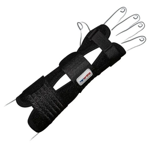 Wrist Braces - Drypol Long Left Wrist Brace In Breathable Fabric