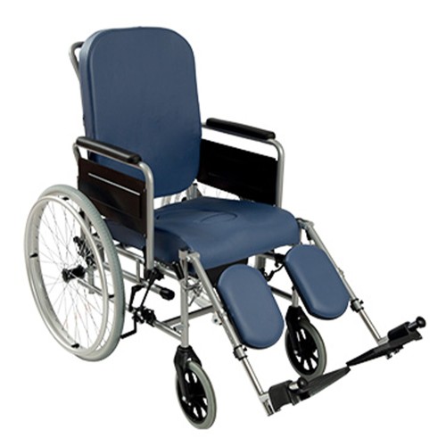 Armchairs and Chairs - Easy Reclining Commode Chair With 600mm Wheels