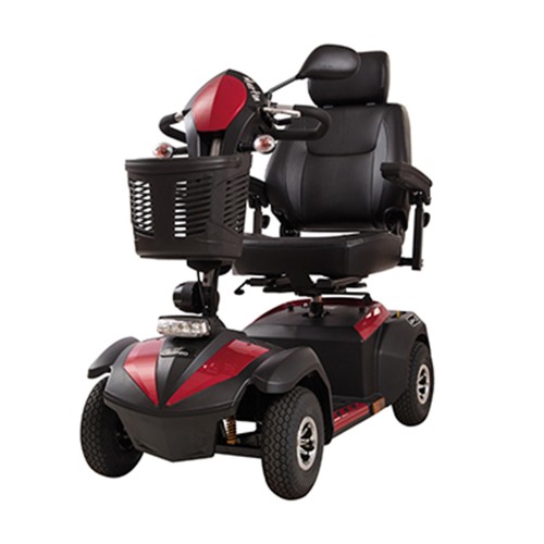 Scooters for the disabled - Martin Red 4-wheel Electric Scooter For The Elderly With Basket