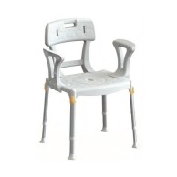 Sedia Comoda Wc King Con Schienale E Braccioli Bianco