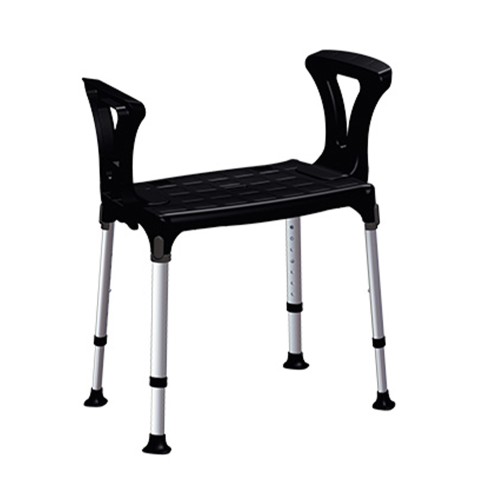 Chaises de bain et de douche - Chaise De Douche Réglable Pour Personnes Handicapées Avec Accoudoirs, Noire, Taille King