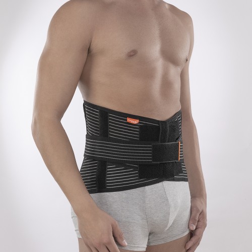 Rumpfstreben - Easyco Plus Elastisches Lendenkorsett Schwarz