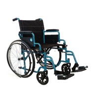 Sedia A Rotelle Per Disabili N21r24 Xl Carrozzina Pieghevole Transito