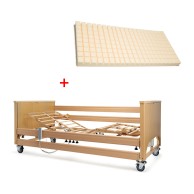 Letto Degenza Ortopedico Elettrico Disabili A8935a + Materasso Ventilato