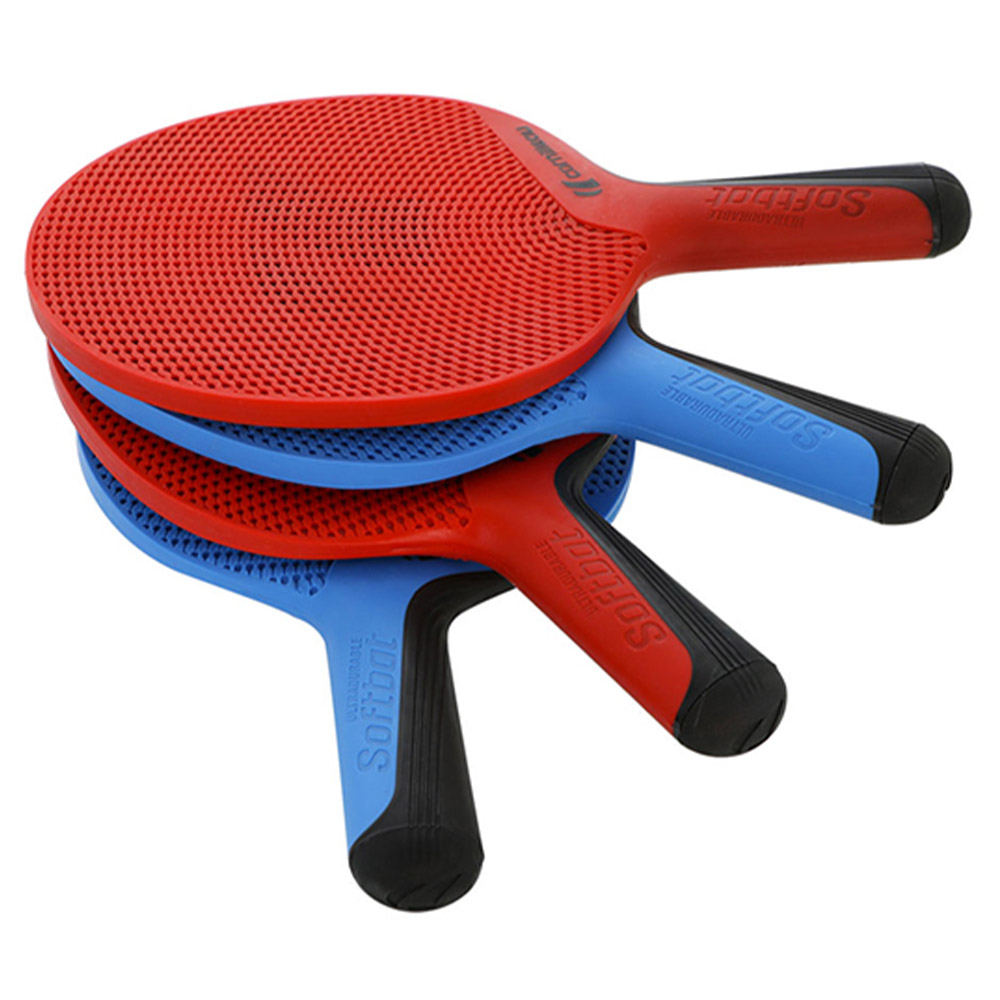Ping Pong rackets - Cornilleau Softbat Pack Ping Pong Four 4 Rackets And 4 Balls Outside
