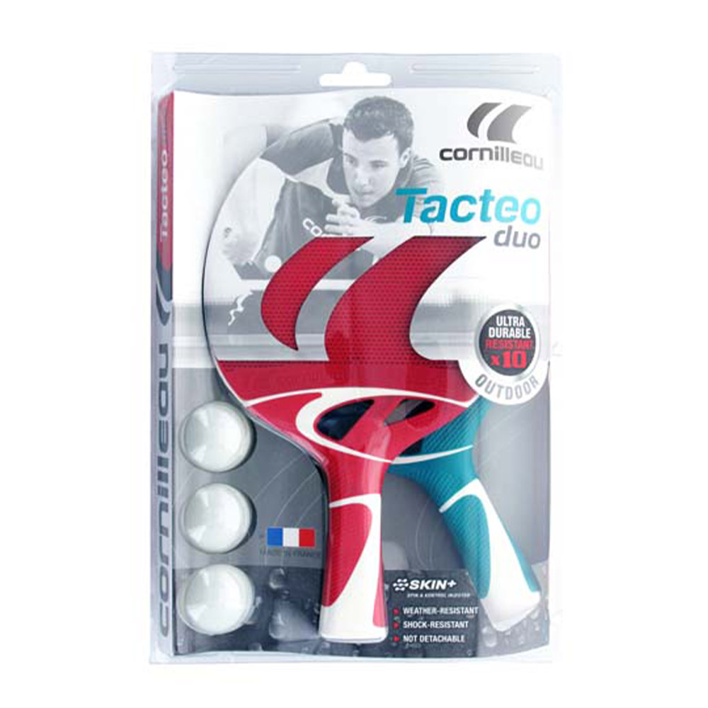 Ping Pong rackets - Cornilleau Tacteo Duo Pack (2 Rackets And 3 Balls) Outside