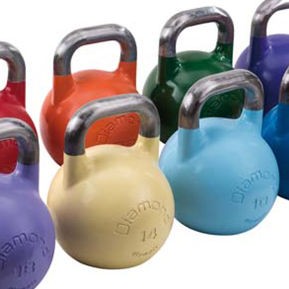 Kettlebell - Diamond Olympic Kettlebell In Matt Steel