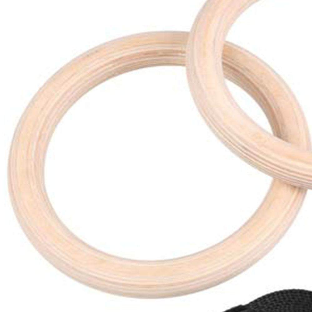 Functional Training - Diamond Pair Of Wooden Gymnastic Rings