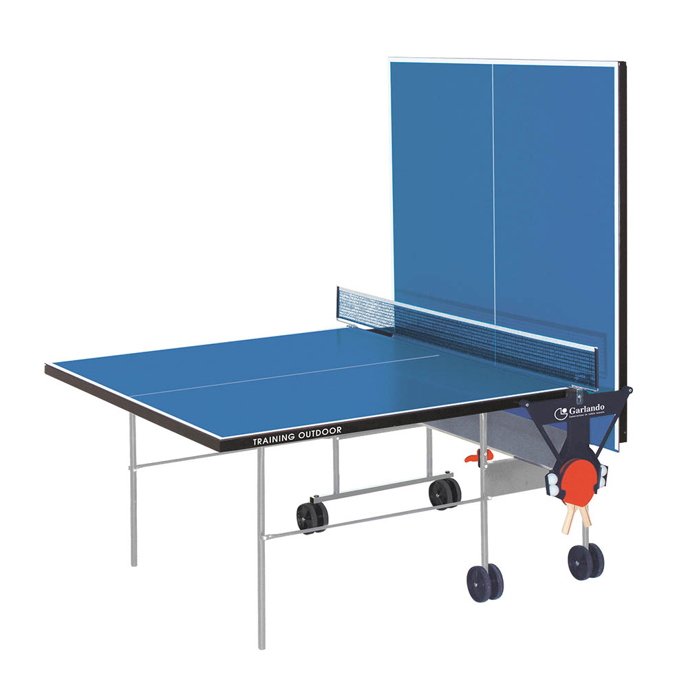 Ping Pong Tables - Garlando Training Outdoor Ping Pong Table With Wheels For Outdoor