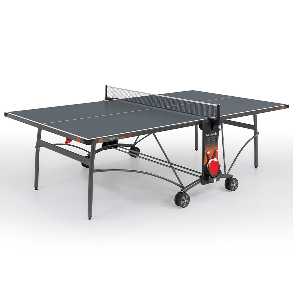Ping Pong Tables - Garlando Performance Outdoor Ping Pong Table With Wheels For Outdoor