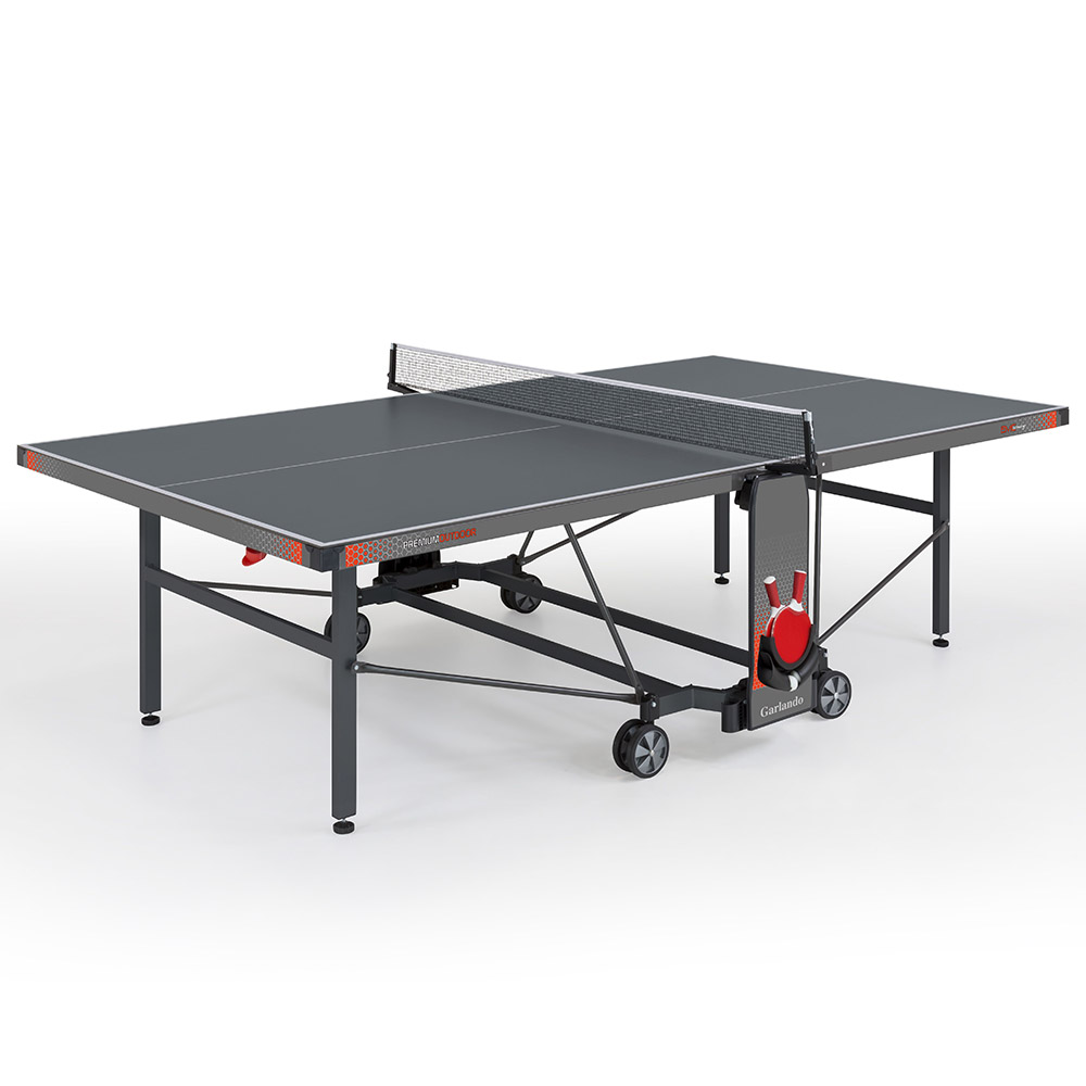 Ping Pong Tables - Garlando Premium Outdoor Ping Pong Table With Wheels For Outdoors