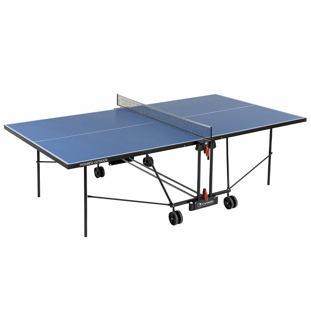 Ping Pong Tables - Garlando Progress Outdoor Ping Pong Table With Wheels For Outdoor