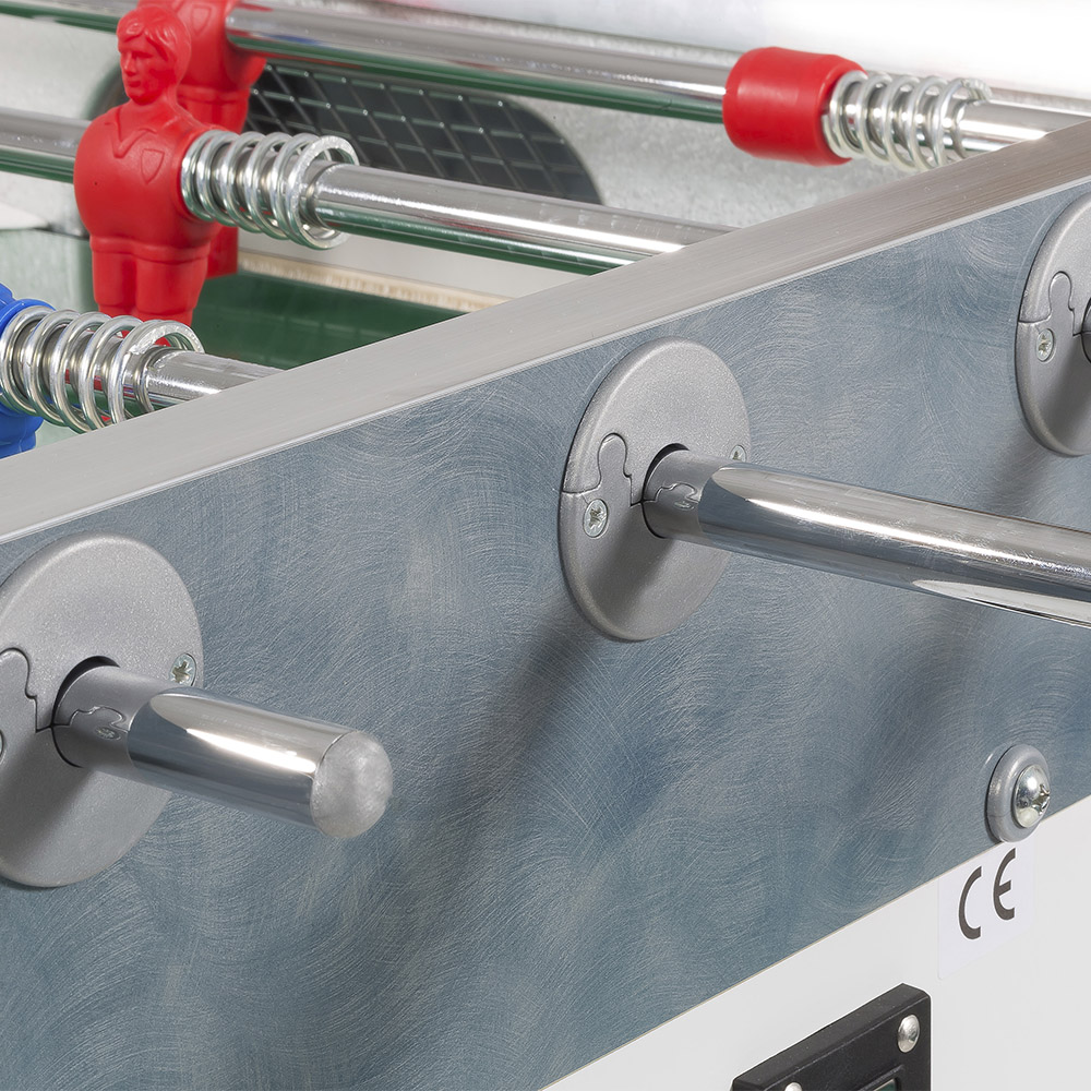 Indoor football table - Garlando Maracanà White Professional Table Football Table With Outgoing Rods And Coin Mechanism