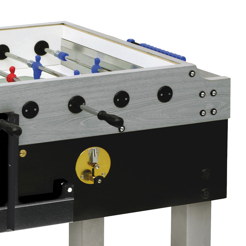 Indoor football table - Garlando Professional Olympic Silver Table Football, Table Football, Folding Rods And Coin Acceptor