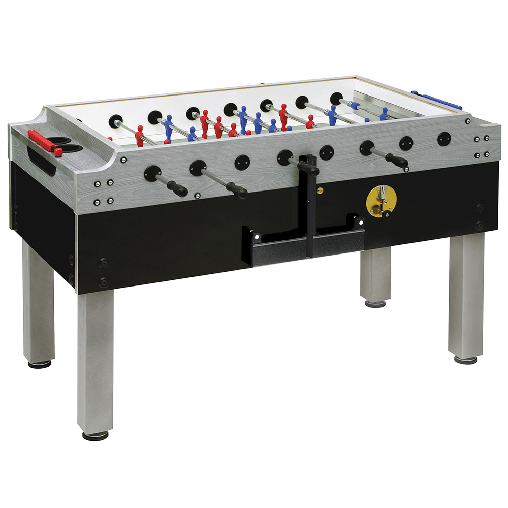 Indoor football table - Garlando Professional Olympic Silver Table Football, Table Football, Folding Rods And Coin Acceptor