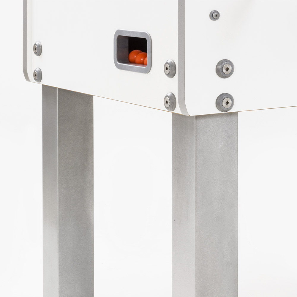 Indoor football table - Garlando Calciobalilla Calcetto Biliardino G-500 Pure White Professionale Aste Rientranti	