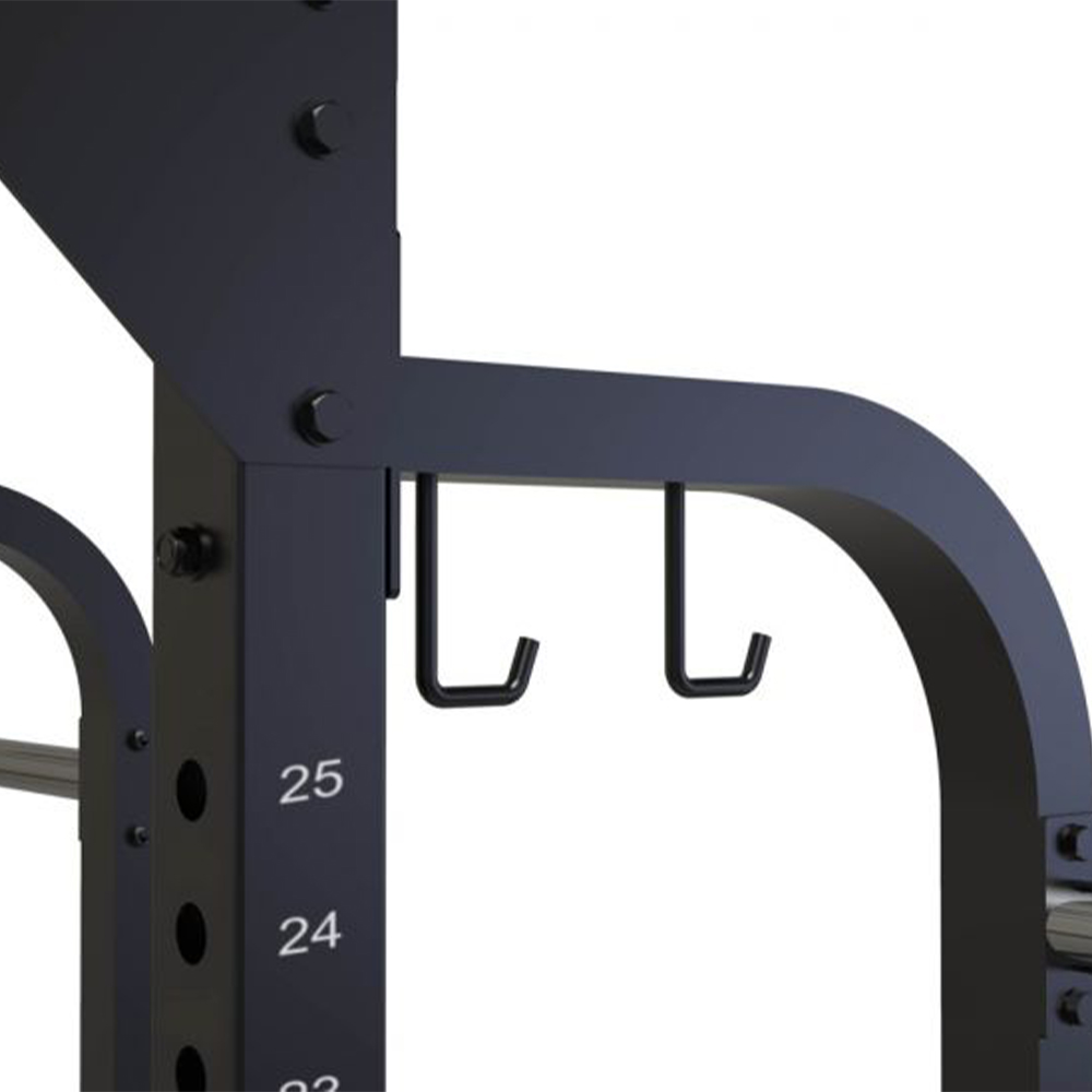 Barbell Rack - Toorx Half Rack With 8 Bars For Elastic Bands And Upper Multi-socket Truss