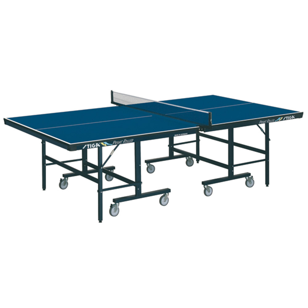 Ping Pong Tables - Stiga Indoor Ping Pong Table Privat Roller Css Blue Top