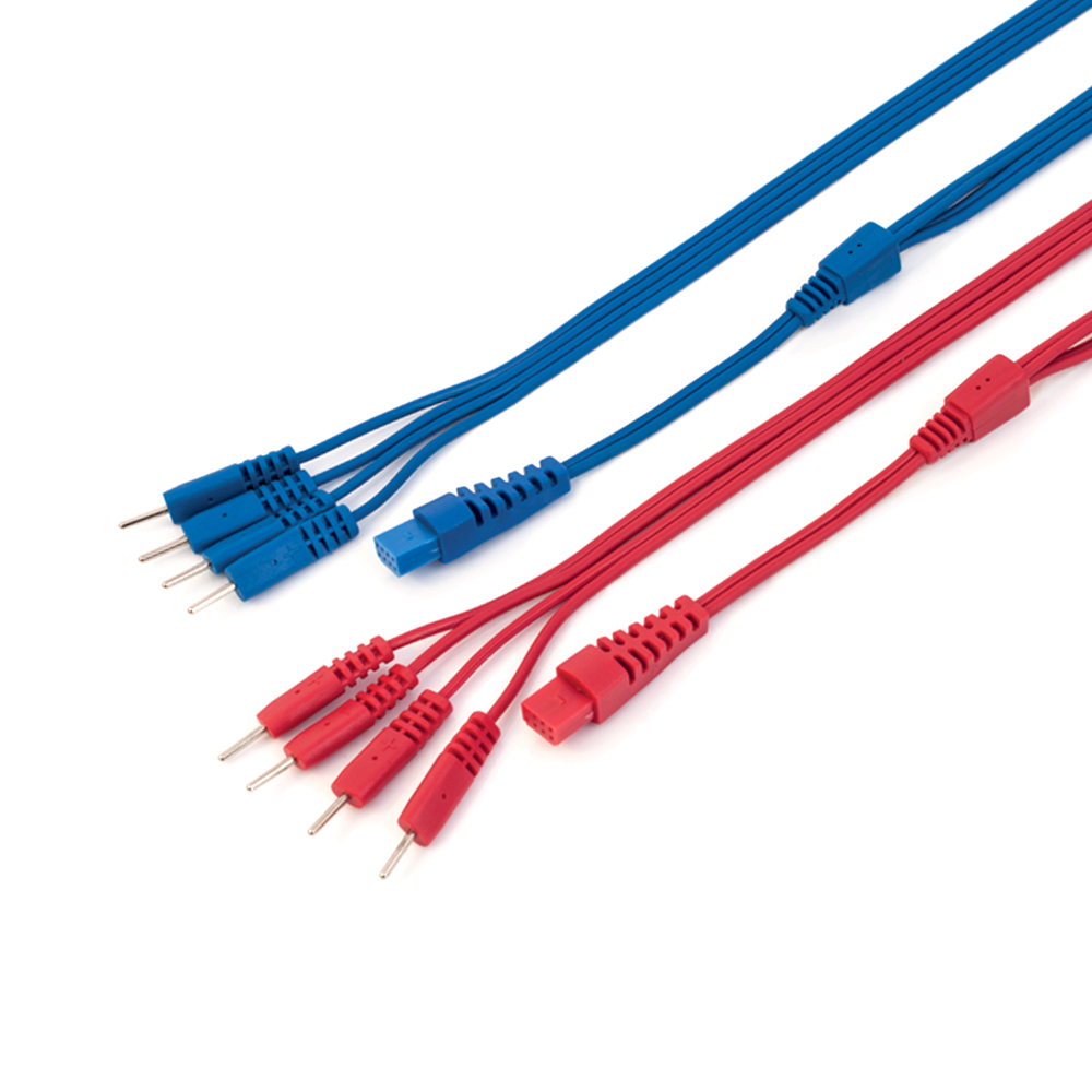 Electrostimulators Accessories - Globus Kit 2 Cavi Sdoppiati Per Elettrostimolatori 4 Canali 