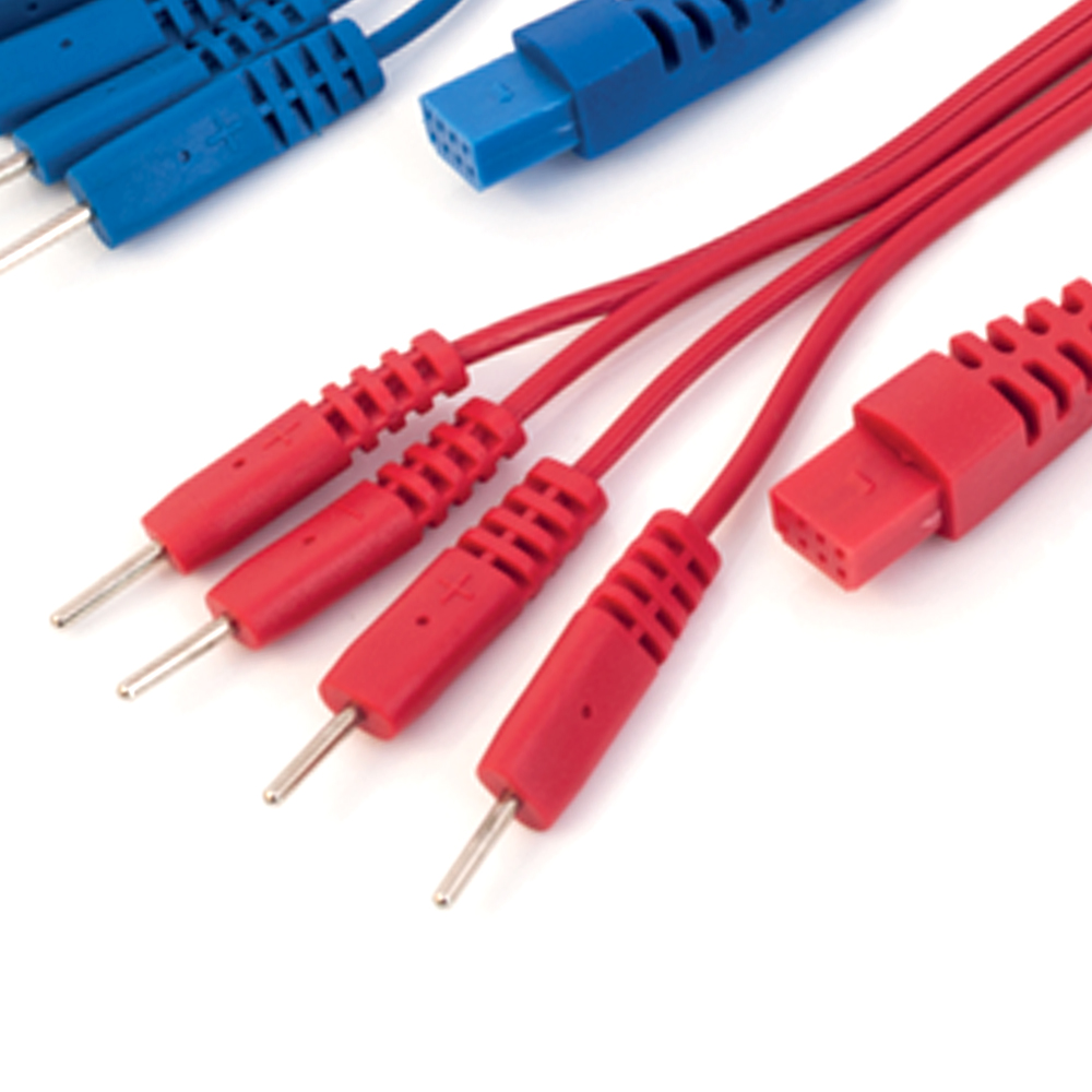 Electrostimulators Accessories - Globus Kit 2 Cavi Sdoppiati Per Elettrostimolatori 4 Canali 