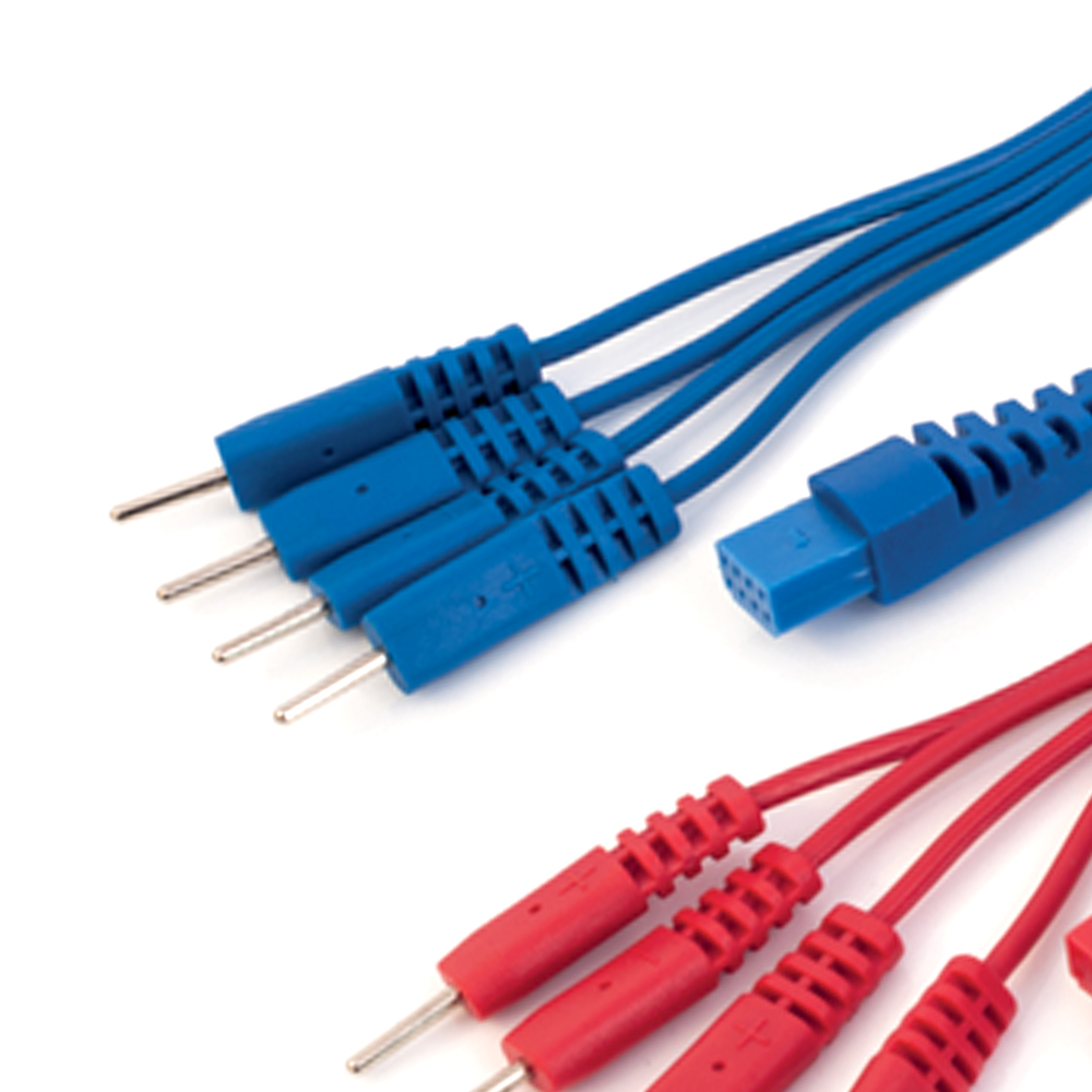 Electrostimulators Accessories - Globus Kit 2 Cavi Sdoppiati Per Elettrostimolatori 4 Canali 