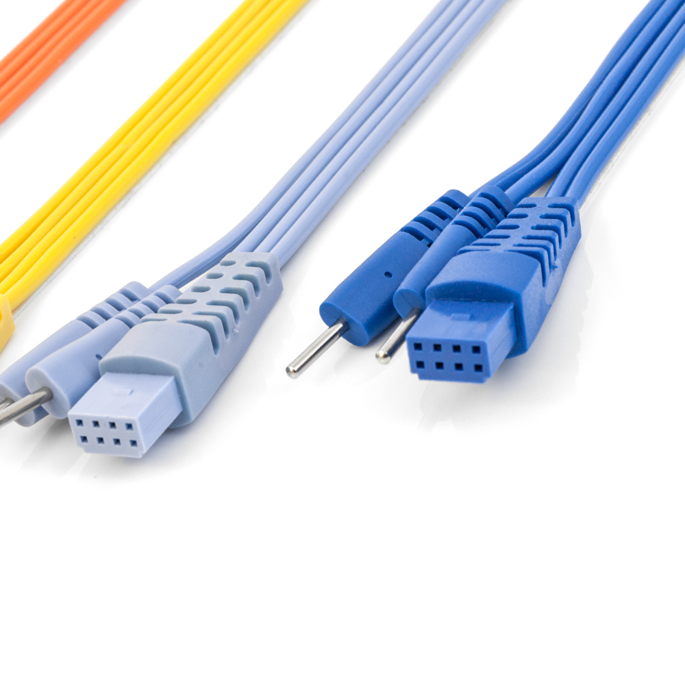 Electrostimulators Accessories - Globus Pack Of 4 Colored Cables For 4-channel Electrostimulators