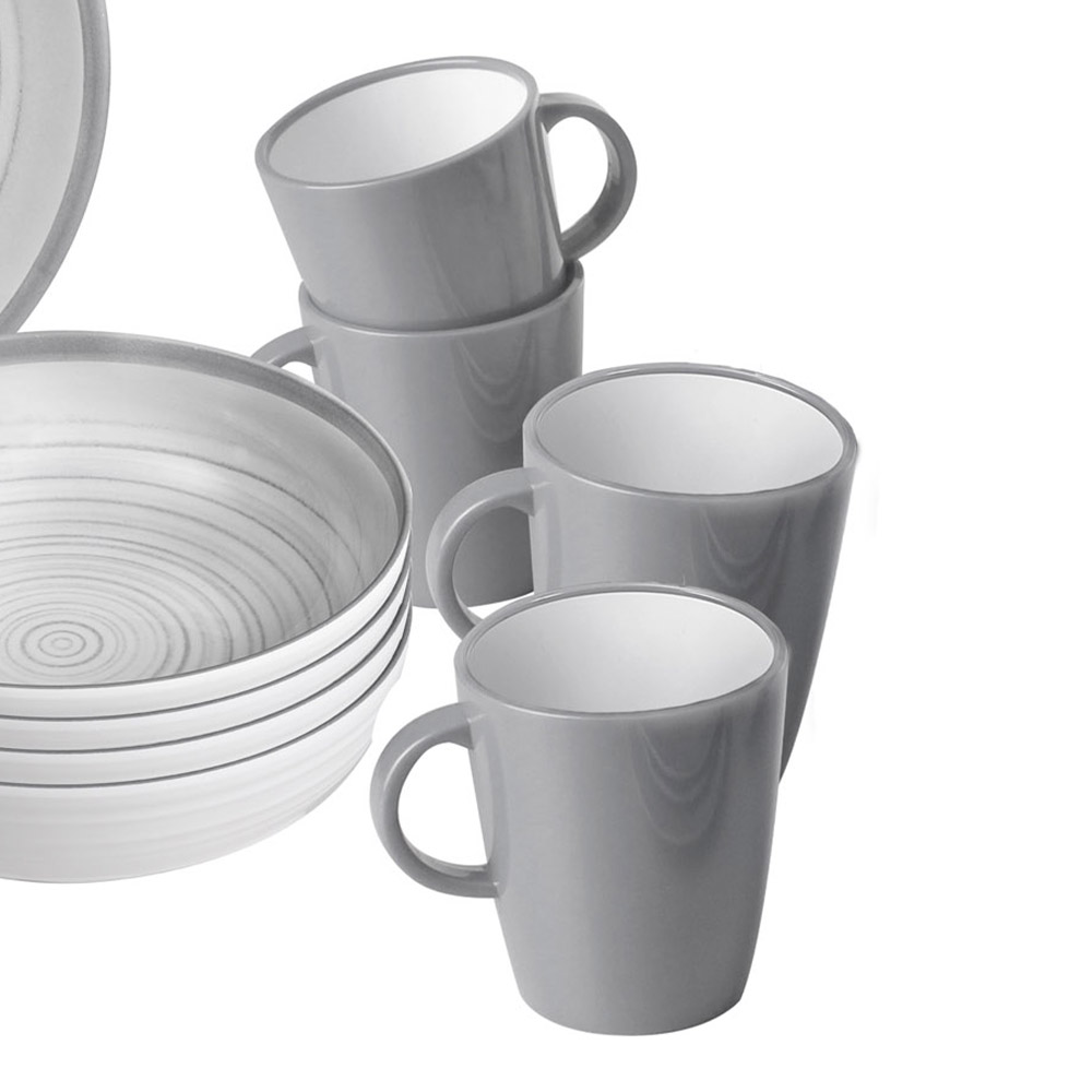 Tableware set - Brunner Melamine Dinnerware Set Lunch Box Bellagio 16pcs