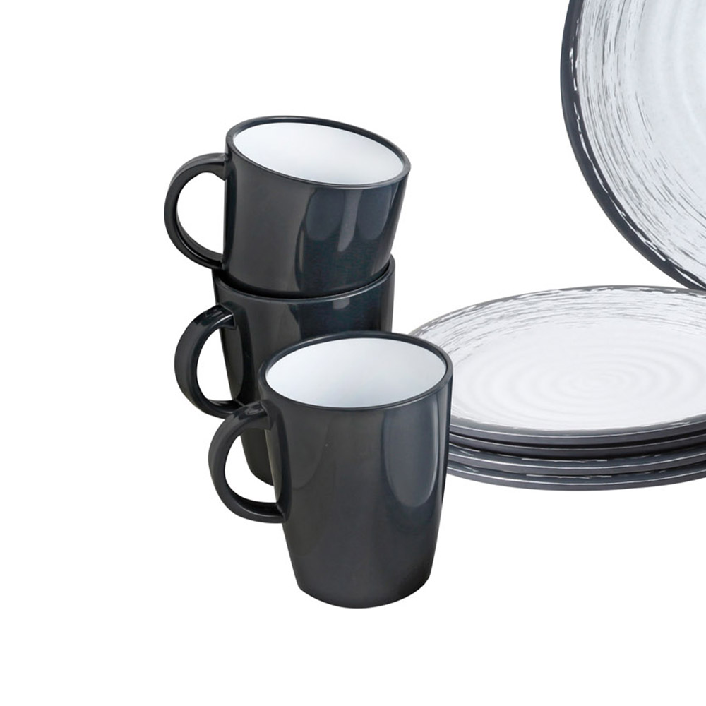 Service de table - Brunner Service De Vaisselle En Mélamine Lunch Box Granada 16pcs