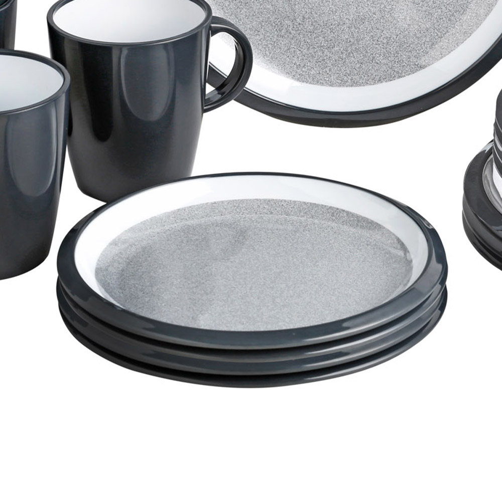 Tableware set - Brunner Melamine Dinnerware Set Lunch Box Granyte 16pcs