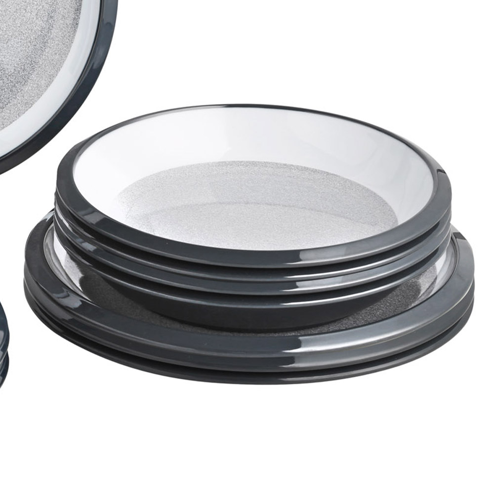 Tableware set - Brunner Melamine Dinnerware Set Lunch Box Granyte 16pcs