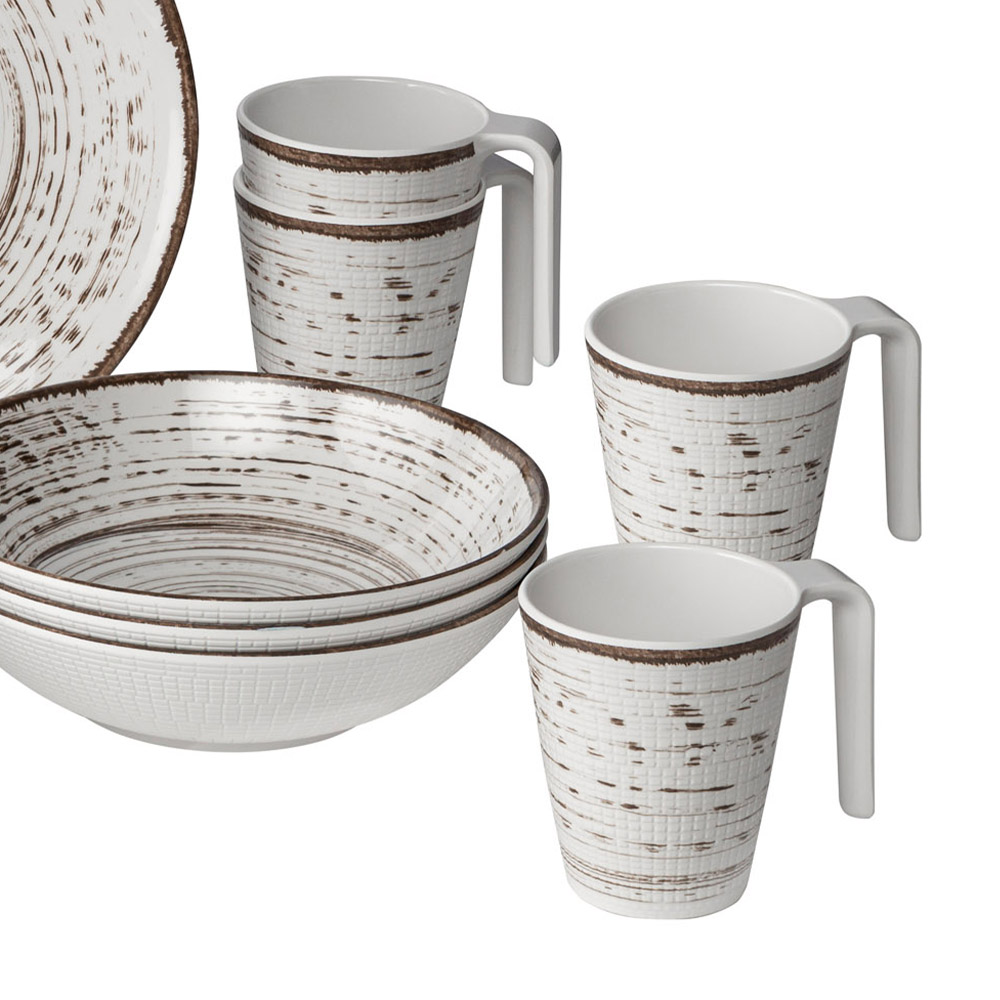 Tableware set - Brunner Melamine Dinnerware Set Lunch Box Kassandra 16pcs