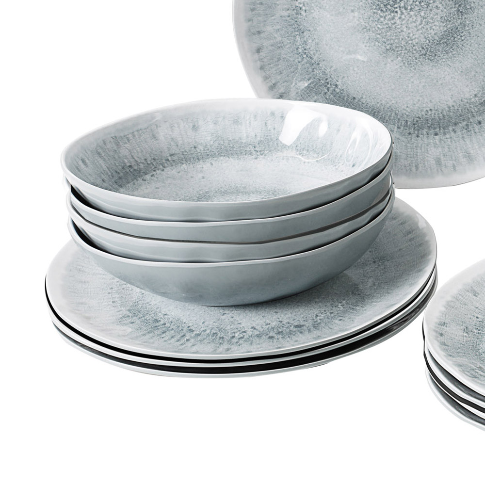 Tableware set - Brunner Melamine Dinnerware Set Lunch Box Pearl 16pcs