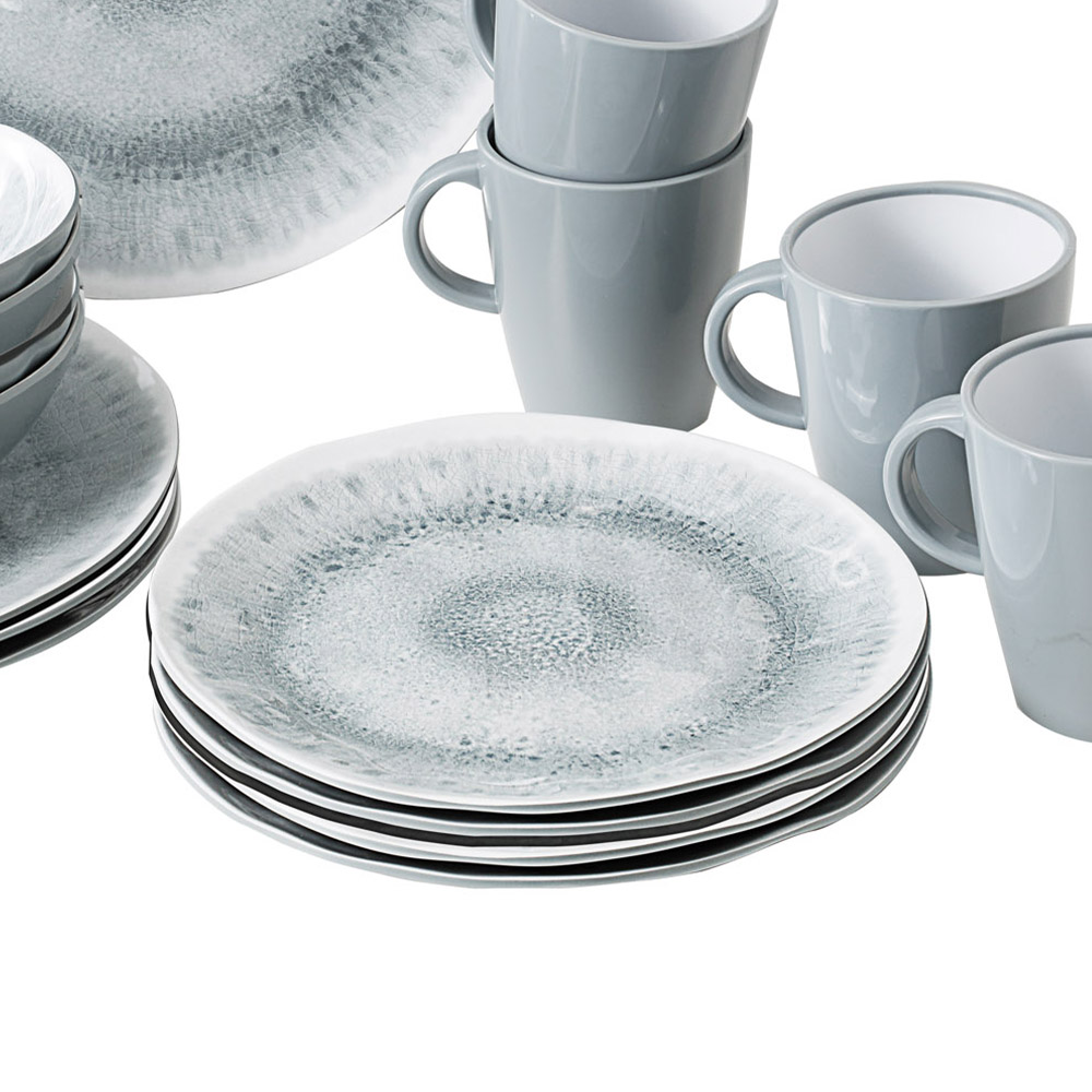 Tableware set - Brunner Melamine Dinnerware Set Lunch Box Pearl 16pcs