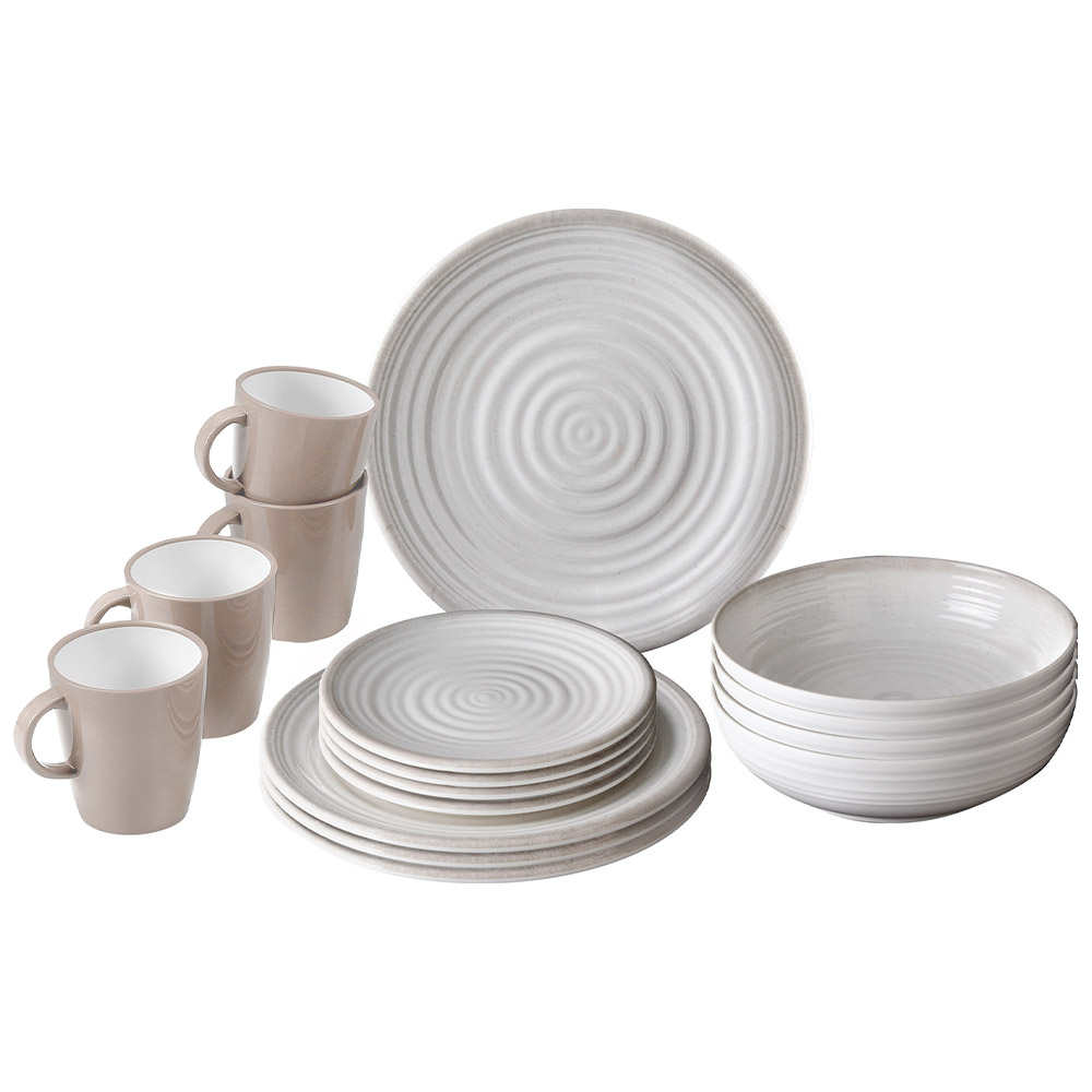 Tableware set - Brunner Melamine Dinnerware Set Lunch Box Savana 16pcs
