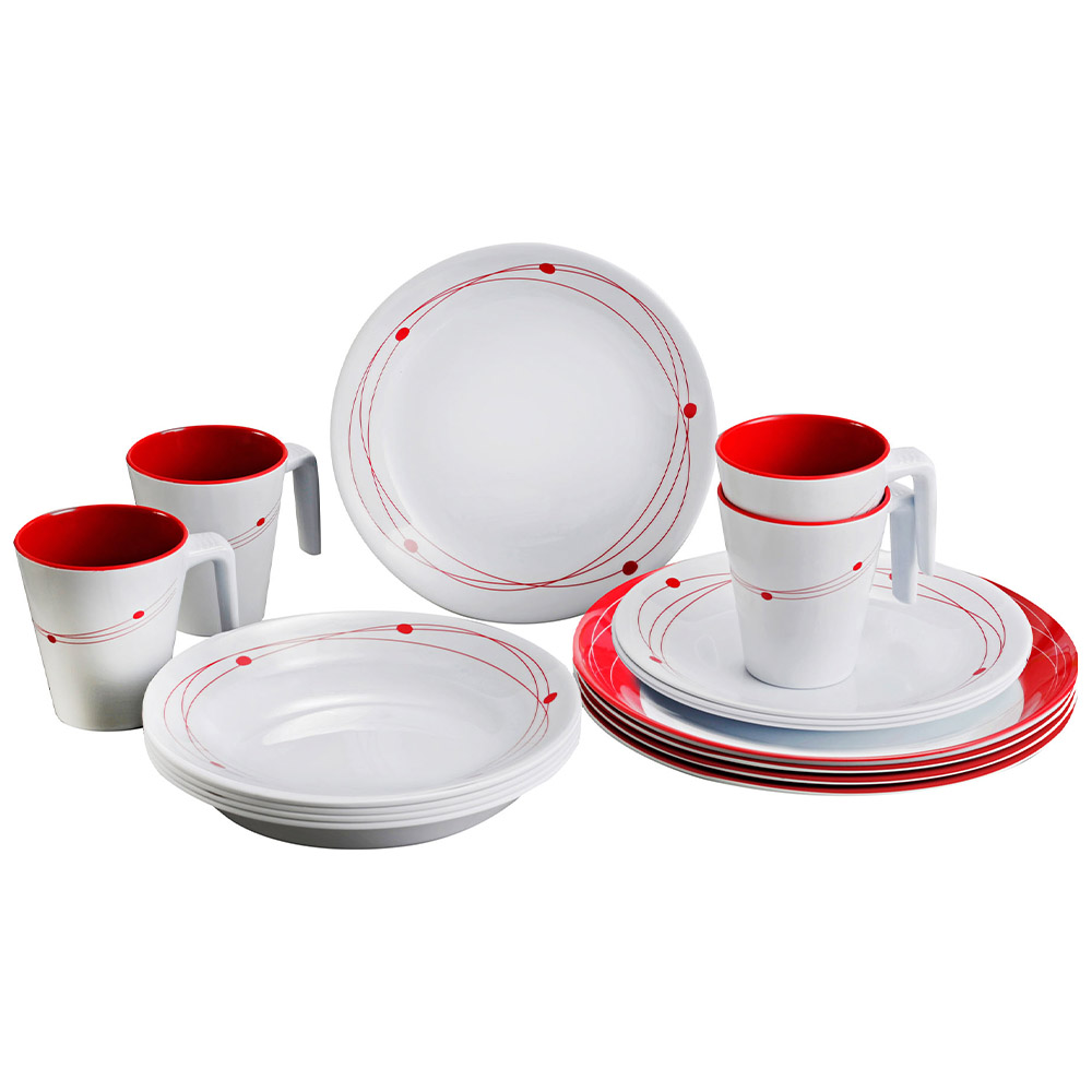 Tableware set - Brunner Cosmic Melamine Crockery Set 16 Pieces