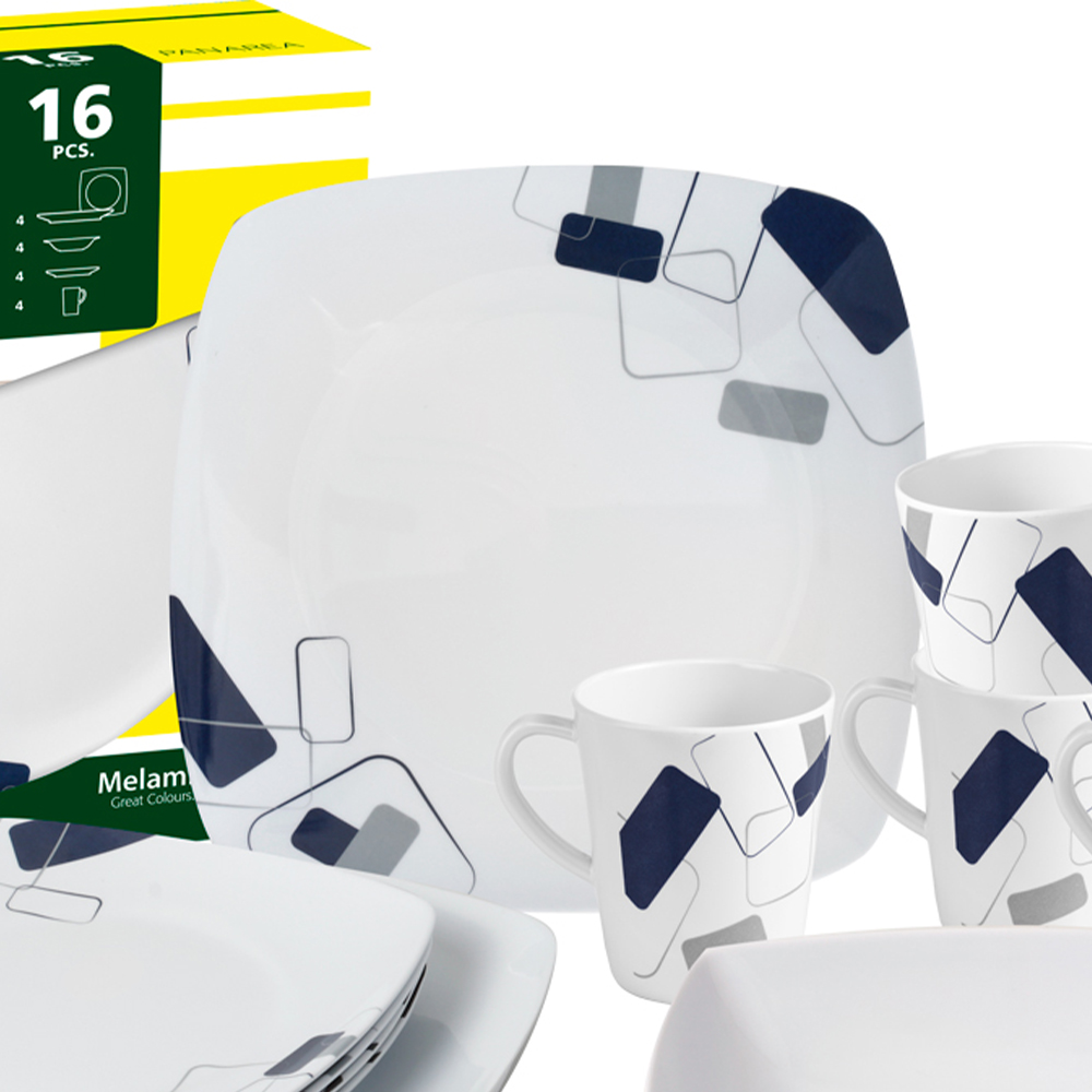 Tableware set - Brunner Panarea Melamine Crockery Set 16 Pieces