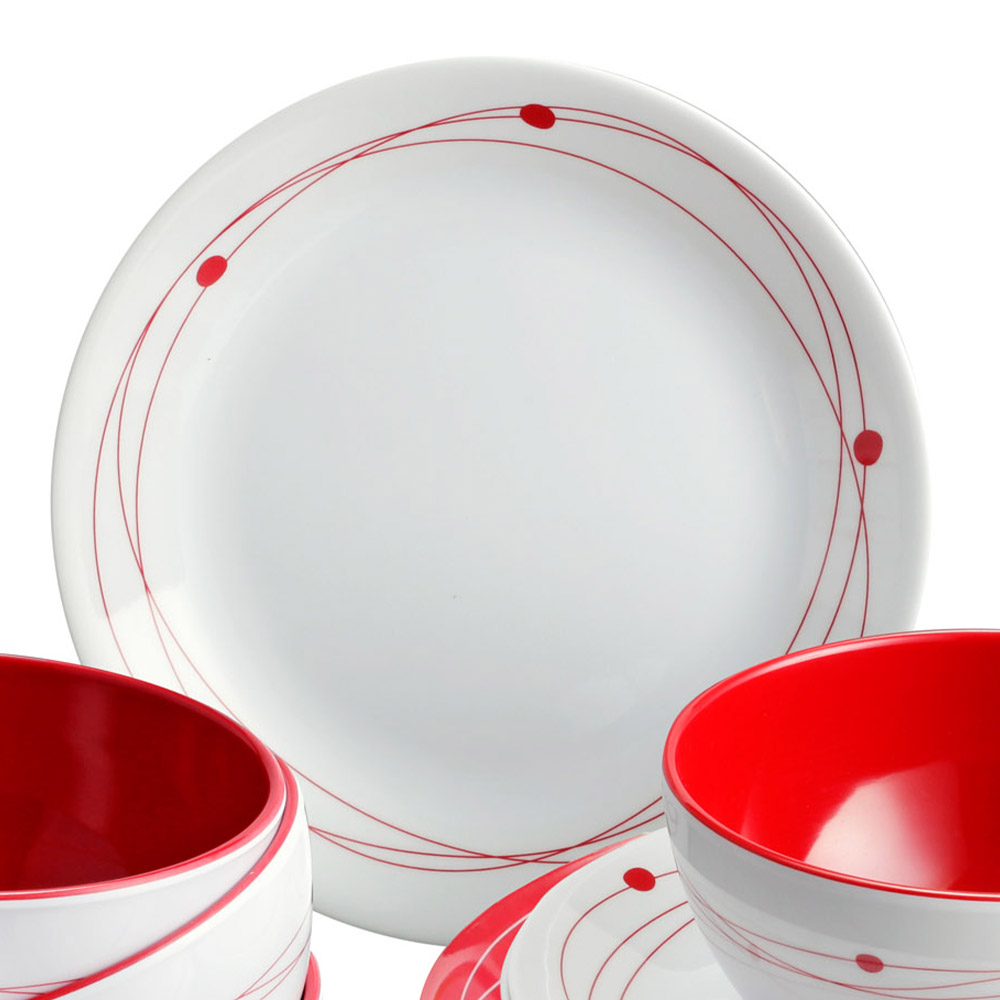 Tableware set - Brunner Midday Cosmic 12pc Melamine Dinnerware Set