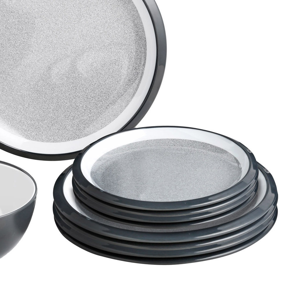 Tableware set - Brunner Midday Granyte 12-piece Melamine Dinnerware Set