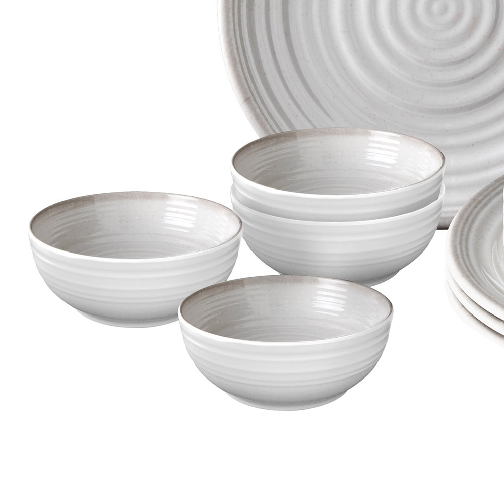 Tableware set - Brunner Melamine And Stone Crockery Set Midday Savana 12 Pieces