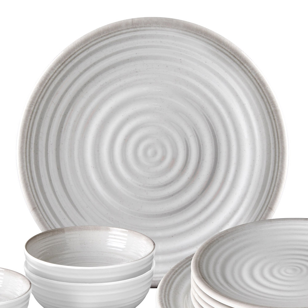 Tableware set - Brunner Melamine And Stone Crockery Set Midday Savana 12 Pieces