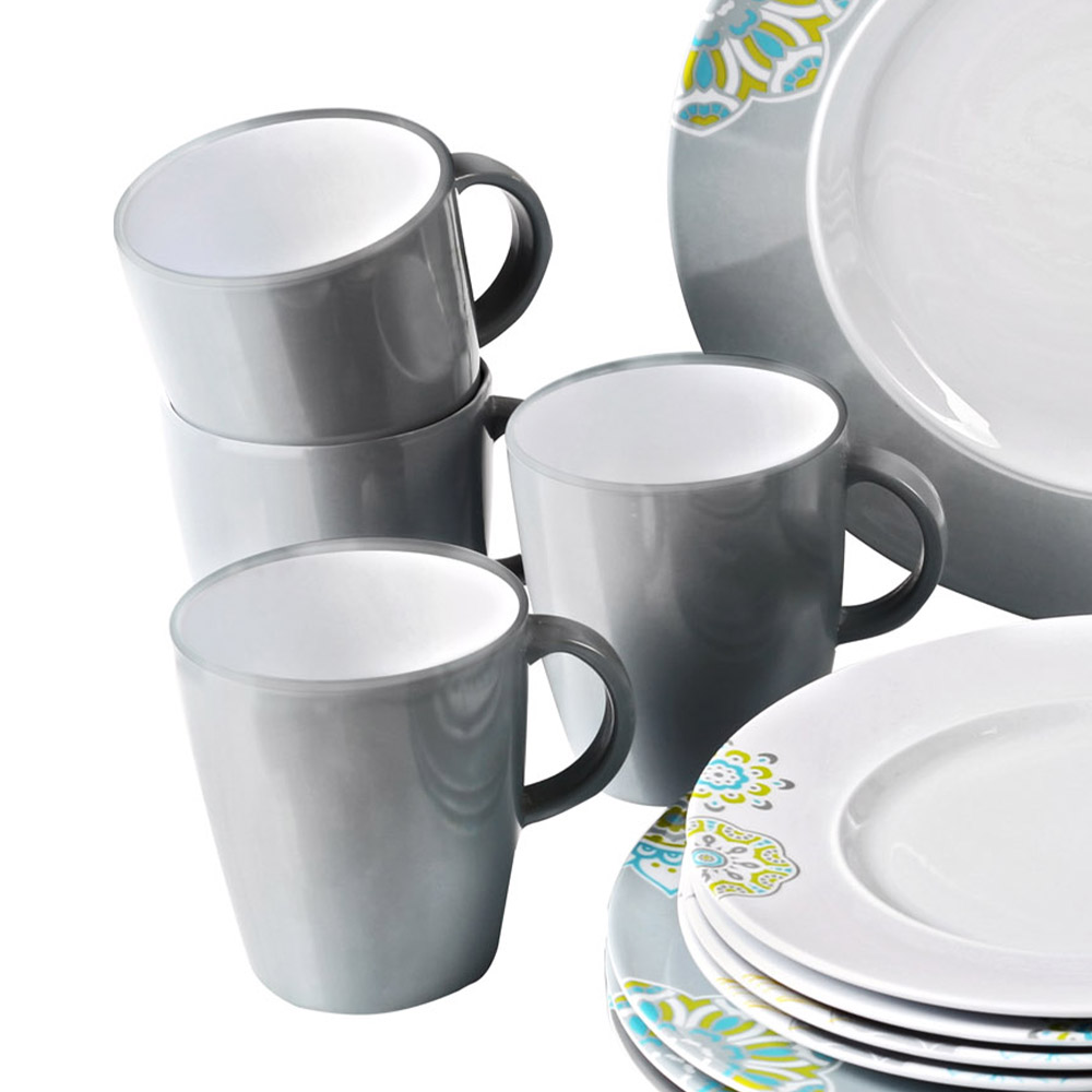 Tableware set - Brunner Melamine Dinnerware Set Dinner Service Sandhya 16pcs