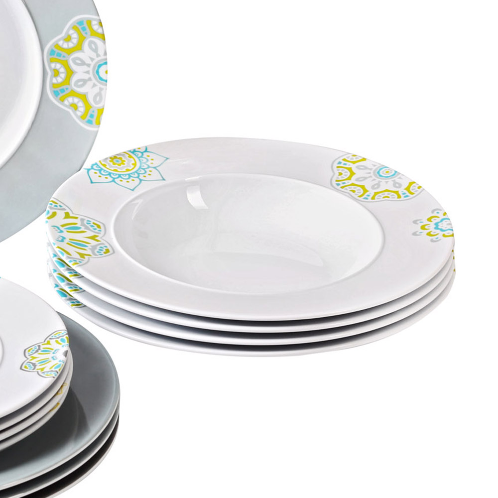 Tableware set - Brunner Melamine Dinnerware Set Dinner Service Sandhya 16pcs