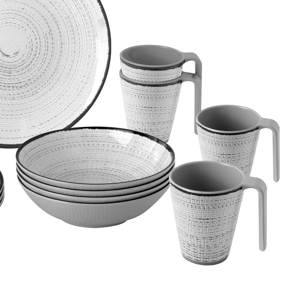 Tableware set - Brunner Lunch Box Tivoli Melamine Dinnerware Set 16pcs