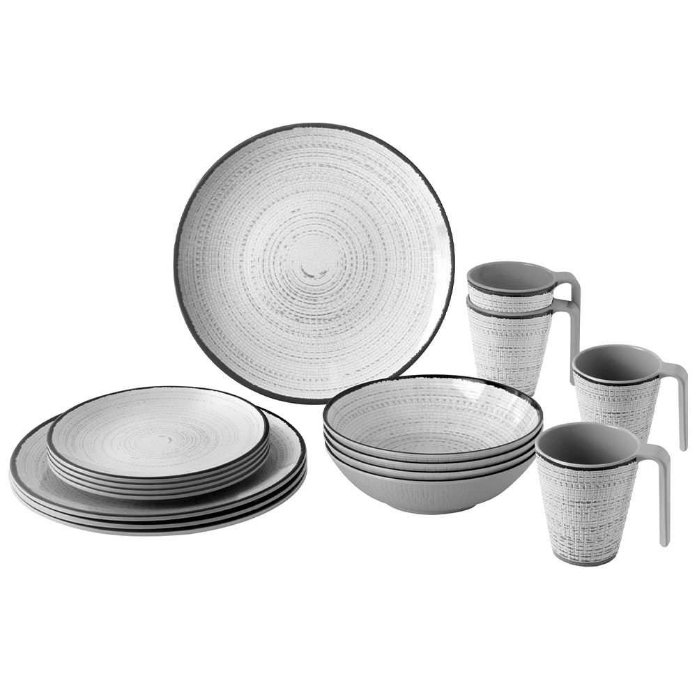 Tableware set - Brunner Lunch Box Tivoli Melamine Dinnerware Set 16pcs