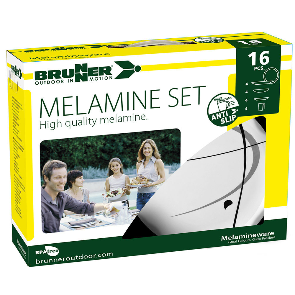 Geschirrset - Brunner Melamin-geschirrset Serenade 16-teilig