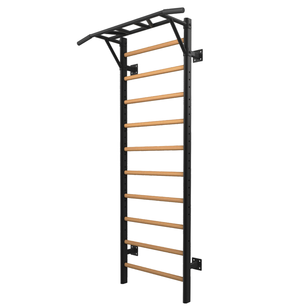 Functional Training - Toorx Multifunctional Wall With Pull Up Bar And Pegs In Solid Beech